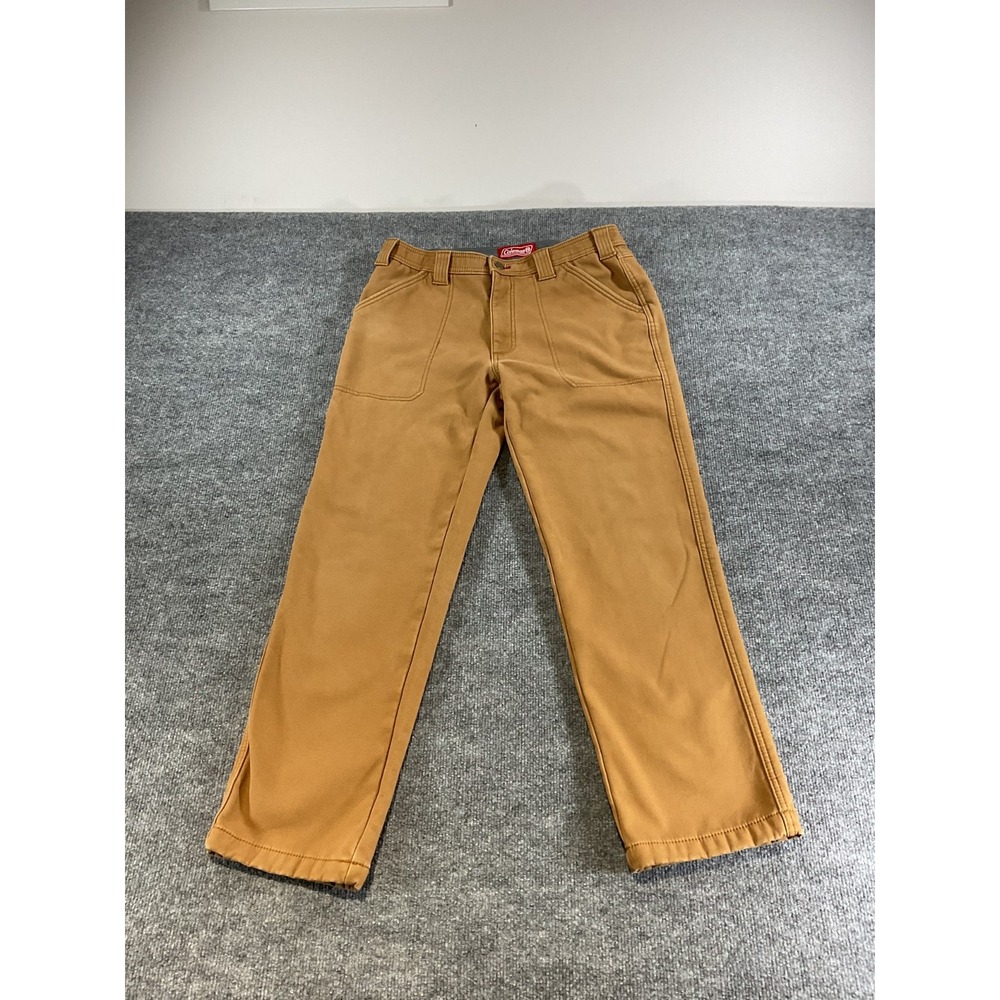 Coleman Pants Mens 32x30 Brown Workwear Utility Canvas Outdoor Hiking Durable St